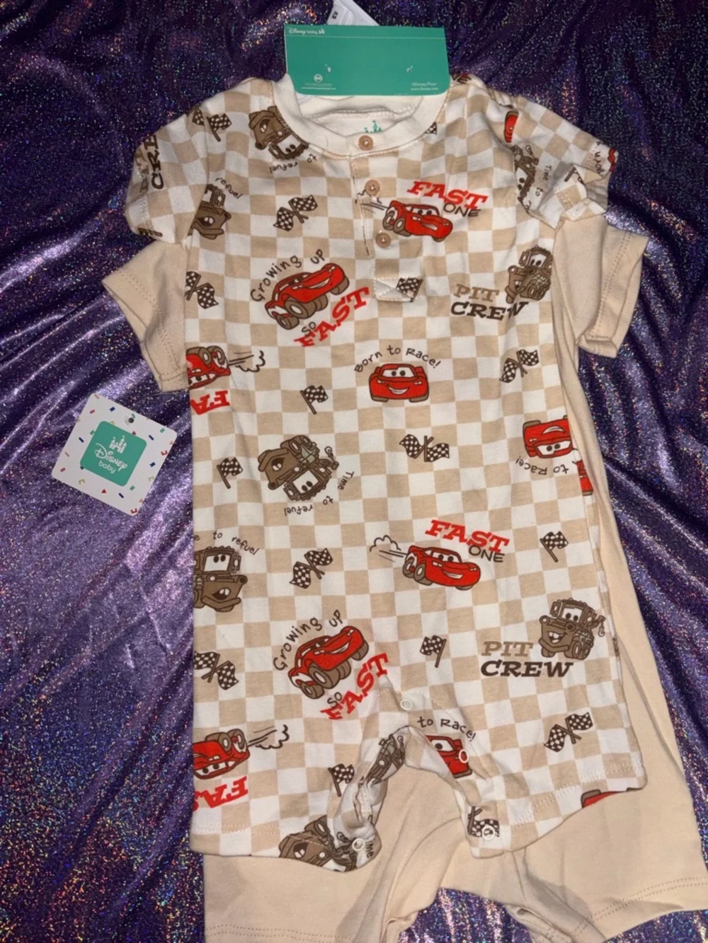 Disney Baby Cars Romper Set